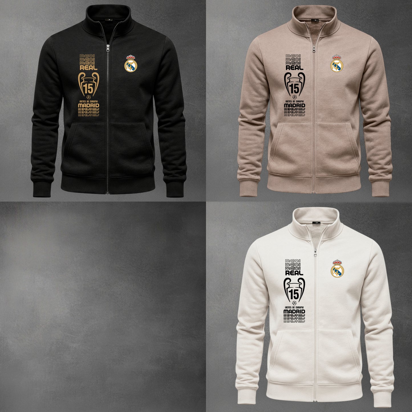 Buzo Cuello Alto Real Madrid Bordado